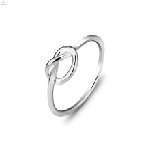 Valentine Schmuck Double Silber Love Knot Ringe, Paar S925 Sterling Silber Love Knot Ring